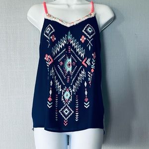 Pretty blue sleeveless top